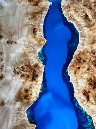 Rectangular Epoxy River Dining Table