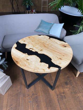 Round Epoxy Resin Table