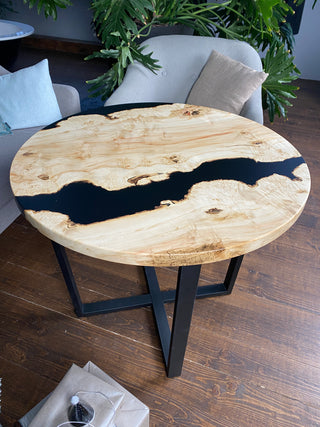 Round Epoxy Resin Table