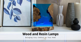Wood and Resin Lamps