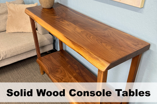Custom Solid Wood Console Tables