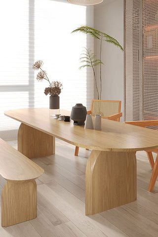 Custom Ash Wood Dining Table 50x30”, H31” Without benches