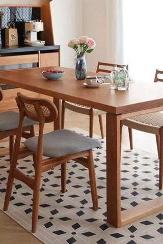 Oak wood rectangular Table Without chairs
