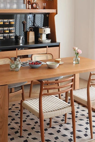 Oak wood rectangular Table Without chairs