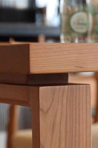 Oak wood rectangular Table Without chairs