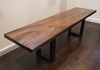 Black Walnut Solid Wood Bench