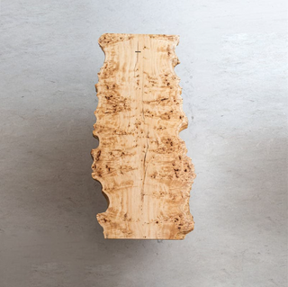 Burl Polar Wood modern Table with live edges