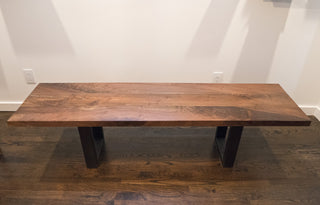 Black Walnut Solid Wood Bench