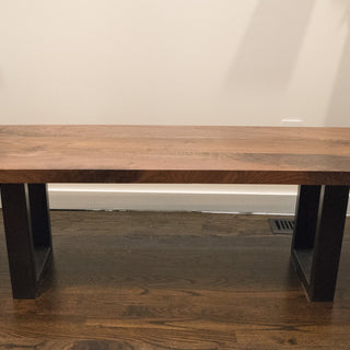 Black Walnut Solid Wood Bench