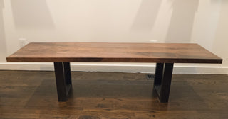 Black Walnut Solid Wood Bench