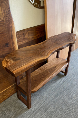 Black Walnut Console Table & Entryway Table