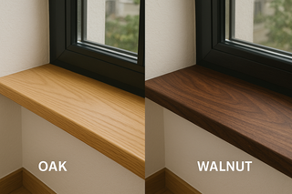 Solid walnut wood mantle shelf