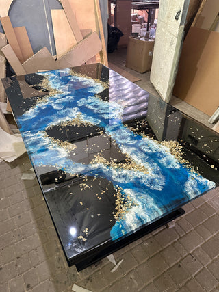 Custom epoxy table