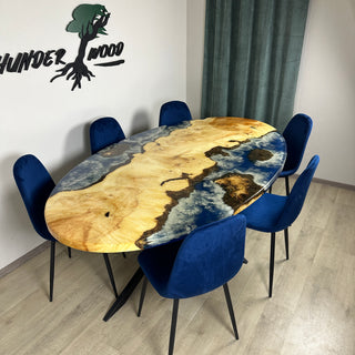 Custom oval tabletop 84x48” for Steve