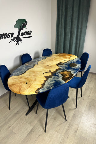 Custom oval tabletop 84x48” for Steve