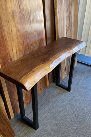 Modern Black Walnut Entryway Table