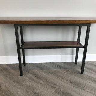 Black Walnut Console Table & Entryway Table live edge