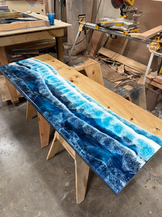 Custom waterproof tabletop for Damon