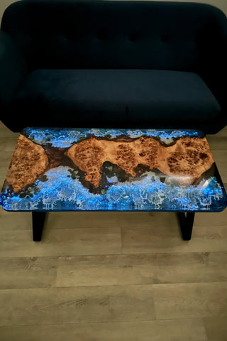 Glow in the Dark Epoxy Resin Table