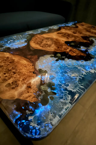Glow in the Dark Epoxy Resin Table
