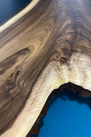 Walnut Wood River Dining Table for 8