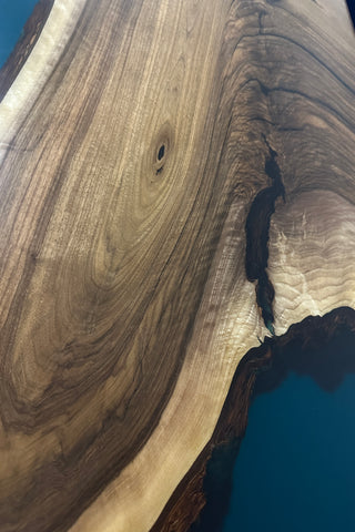 Walnut Wood River Dining Table for 8