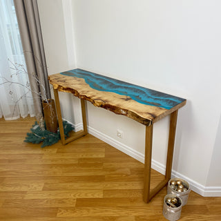 Epoxy Resin Console Table