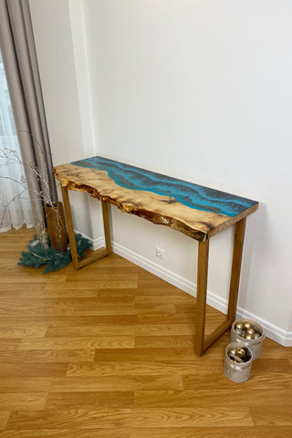 Epoxy Resin Console Table