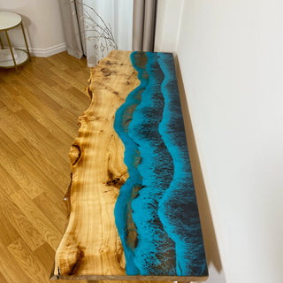 Epoxy Resin Console Table