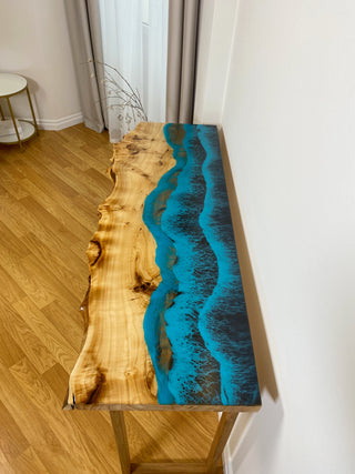 Epoxy Resin Console Table