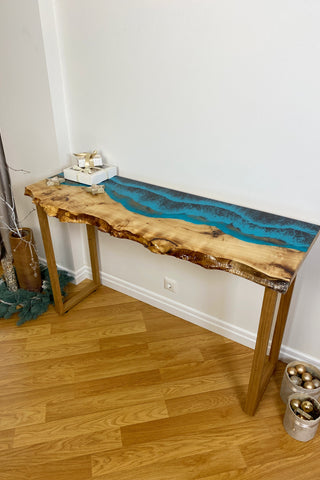 Epoxy Resin Console Table