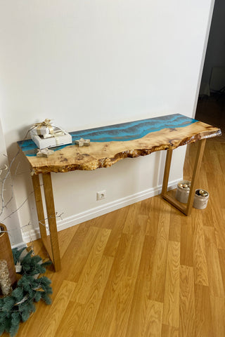 Epoxy Resin Console Table
