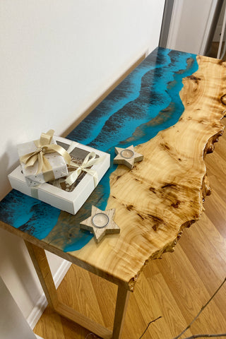 Epoxy Resin Console Table