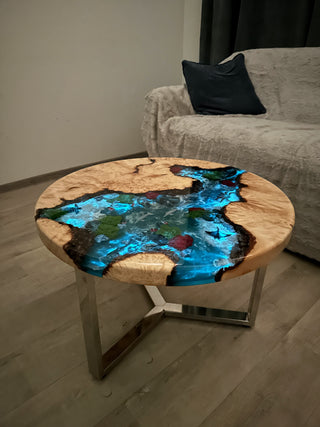 Round Aquarium Coffee Table