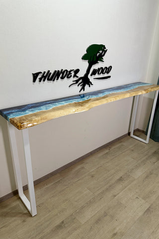 Ocean Wave Epoxy-Konsolentisch