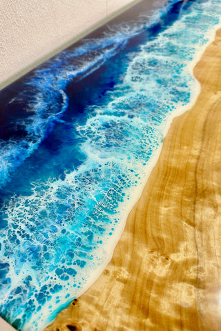 Ocean Wave Epoxy-Konsolentisch
