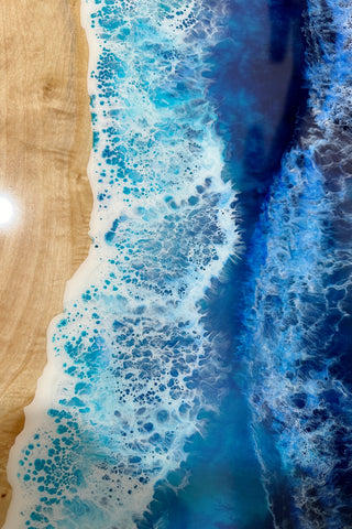 Ocean Wave Epoxy-Konsolentisch