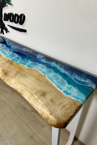 Ocean Wave Epoxy-Konsolentisch