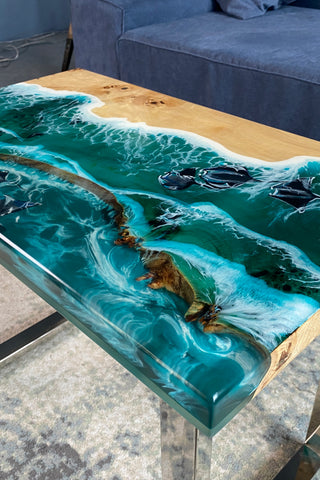 Couchtisch mit nautischem Thema