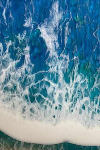 Epoxidharz-Wasserfall-Couchtisch
