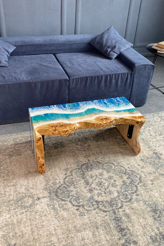 Epoxidharz-Wasserfall-Couchtisch