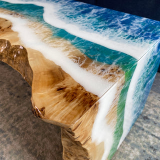 Epoxidharz-Wasserfall-Couchtisch