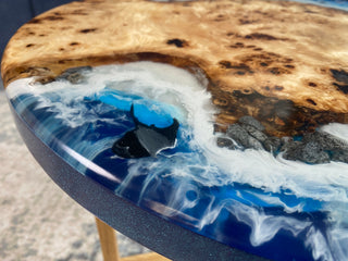 Poplar Wood and Epoxy Coffee Table