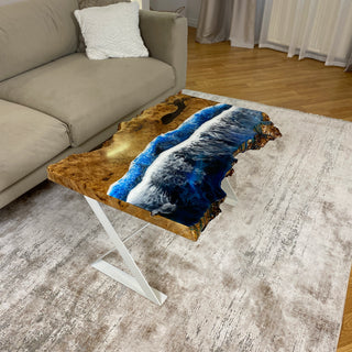 Ocean Wave Resin Couchtisch
