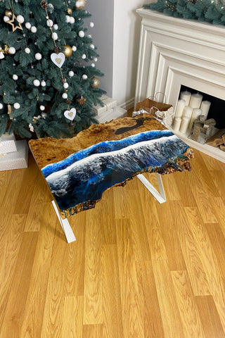 Live Edge Resin Coffee Table