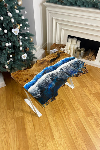 Live Edge Resin Coffee Table