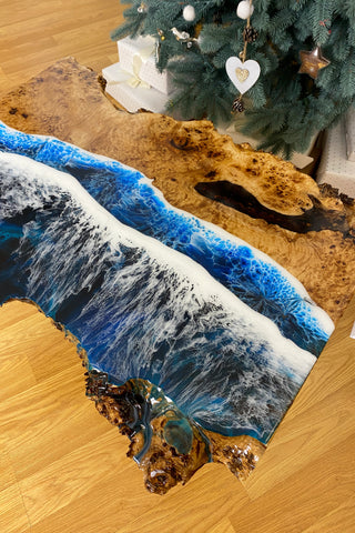 Live Edge Resin Coffee Table