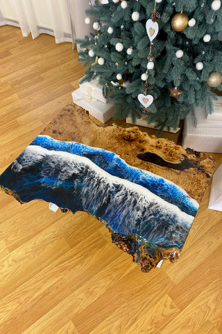 Live Edge Resin Coffee Table