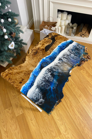 Live Edge Resin Coffee Table