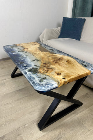 Glowing Ocean Epoxy Resin Table